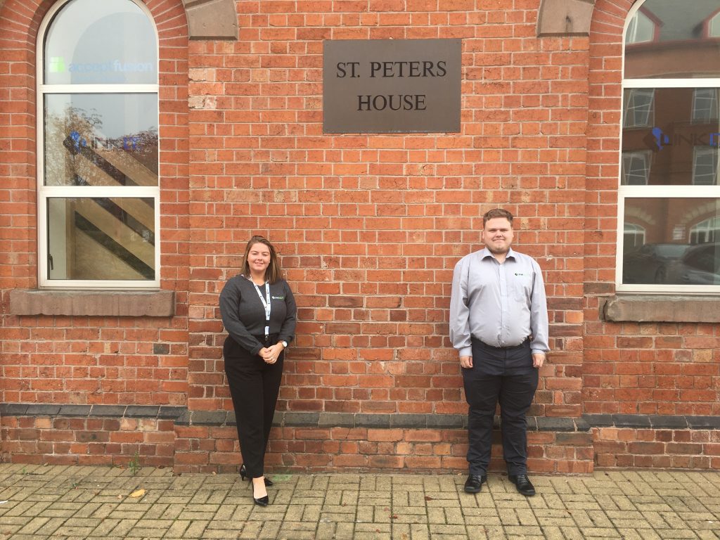 Link ICT Apprentices Danielle Poulter and Harry Barker